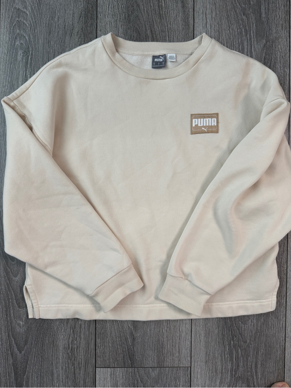 Puma Fleece Crop Sweatshirt Women’s Size M